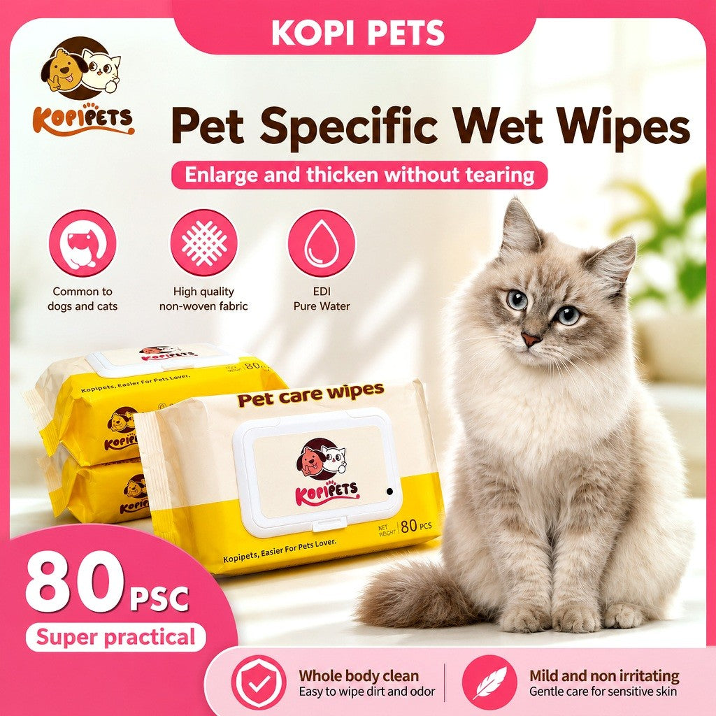 Kopipets Pet Wet Wipes 165×120mm 368g 80pcs