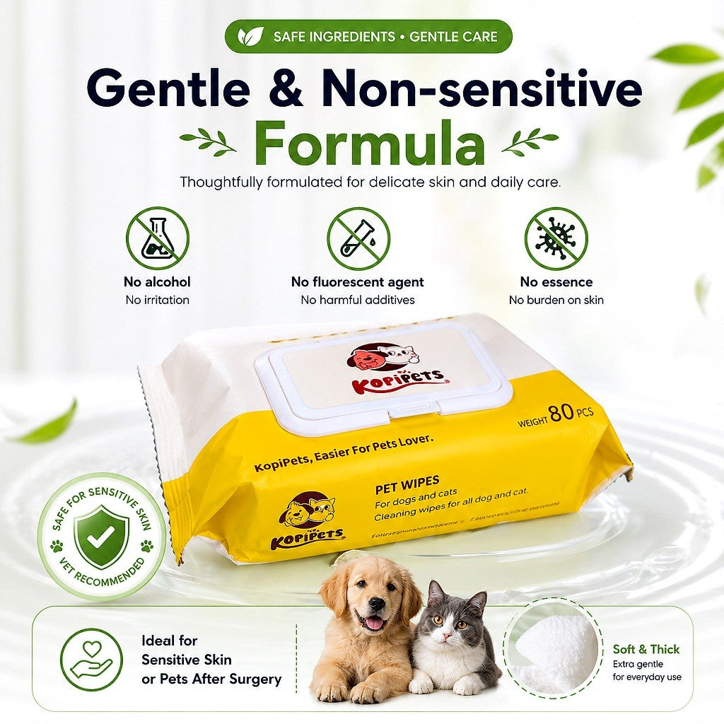 Kopipets Pet Wet Wipes 165×120mm 368g 80pcs