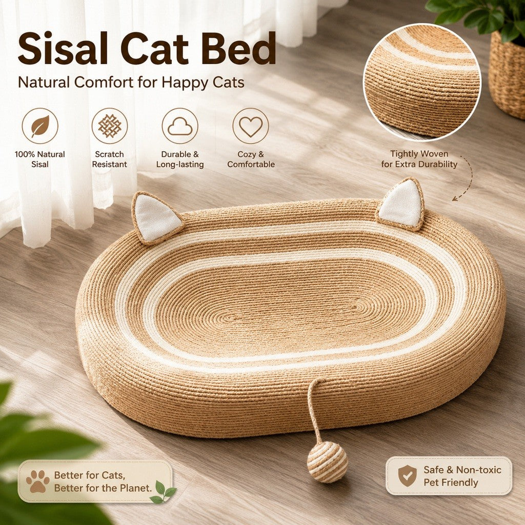 Kopipets Sisal Cat Scratcher Bed