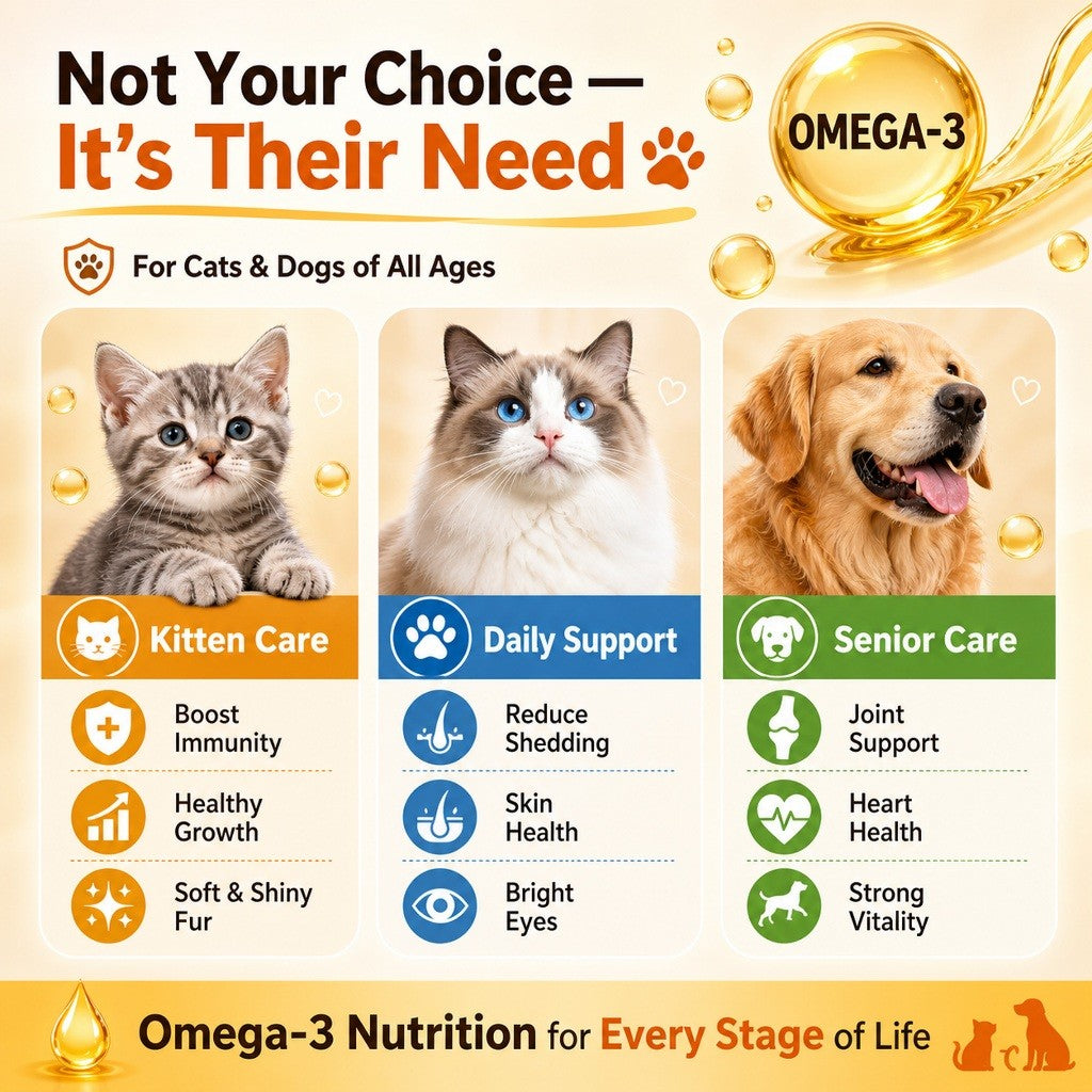 Kopipets Wild Salmon Fish Oil for Cats & Dogs | Shiny Coat Skin reduce shedding High Omega-3 Pet Fish Oil