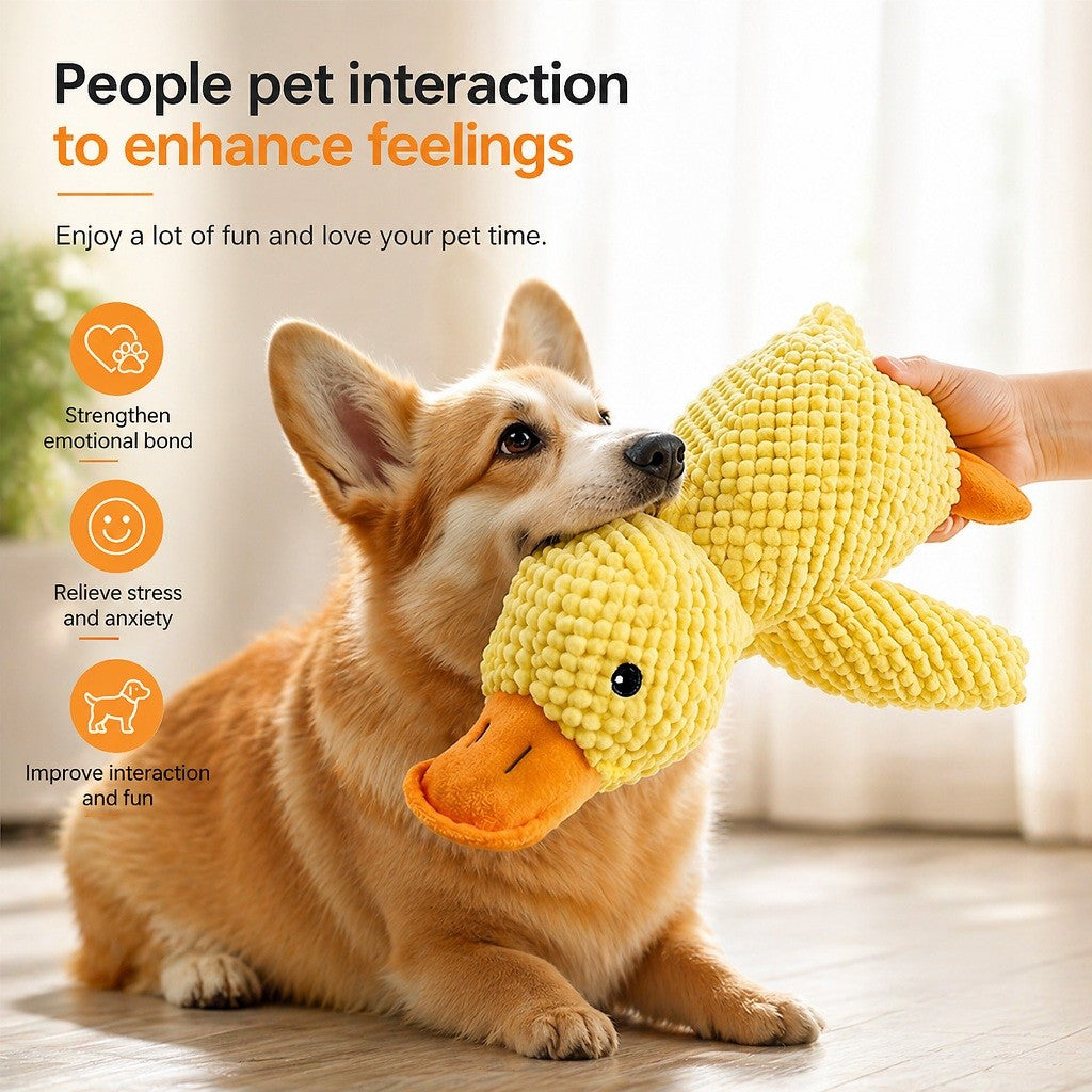 Kopipets Squeaky Plush Duck Dog Toy