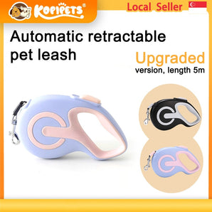 Kopipets 5m retractable dog leash with one-hand brake, Singapore