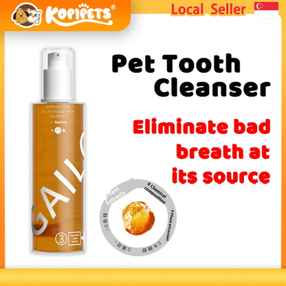 Kopipets Probiotic Pet Mouthwash – Fights Bad Breath for Cats & Dogs, Safe & Drinkable