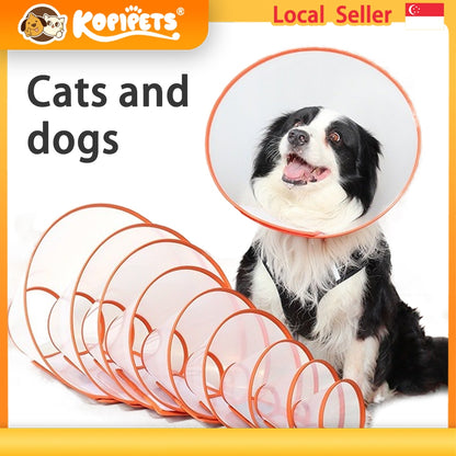 Kopipets Waterproof pet collar with Pu edge-anti-fur stick, extended neck wrap for Cats & Dogs