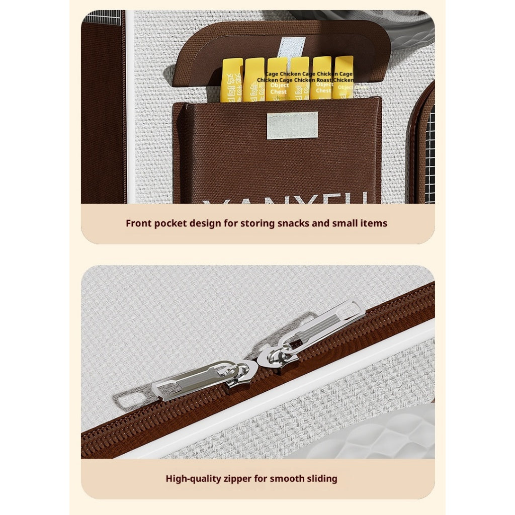 Kopipets Pet Rolling Carrier Backpack Space Capsule Design | Foldable Large-Capacity Trolley Bag