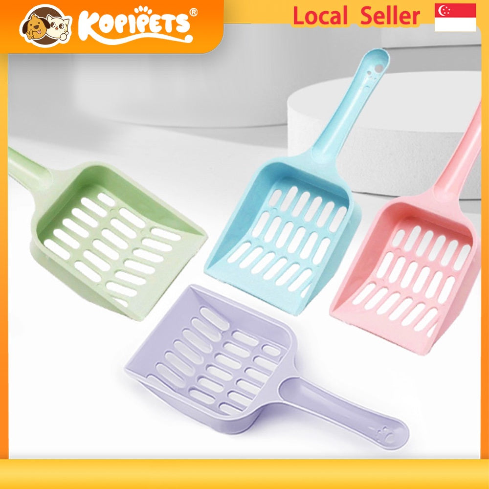 Kopipets Sturdy Plastic Cat Litter Scoop - Durable, Chew-Proof & Easy Clean Pet Waste Shovel