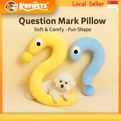 Kopipets Local Seller 55cm Cute Question Mark Pet Pillow Soft For Small Dog Cat Sleep Cushion