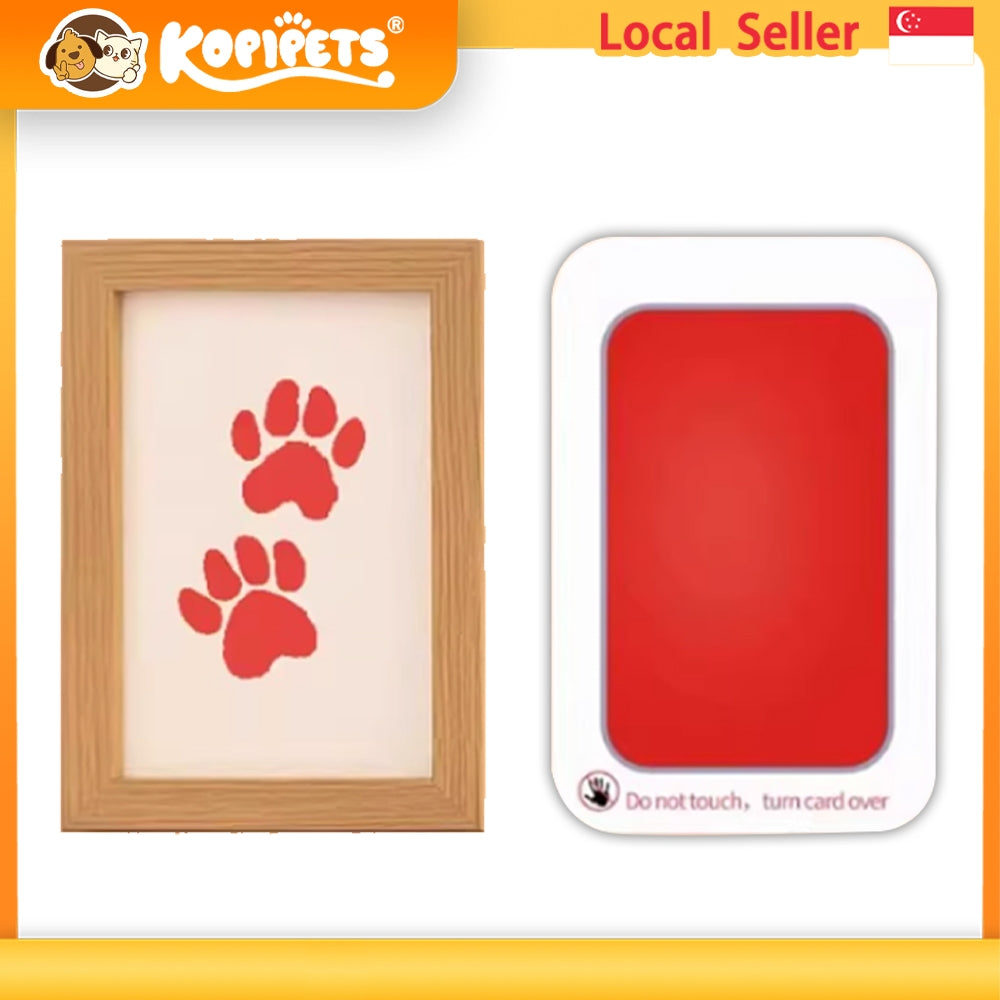 Kopipets Paw Print Keepsake Kit - Capture Pet's Paw & Nose Prints | Frameable Memorial Gift | No-Mess Ink Pad