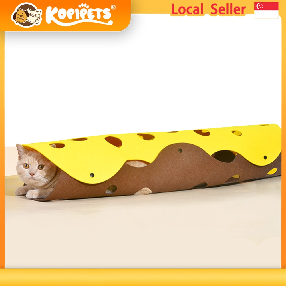 Kopipets Expandable Cat Tunnel  Toy- 4-Season Crawl Tube with Connectable Maze | Interactive Play Tunnel for Indoor Cats