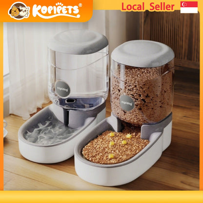 Kopipets 4L Pet Water Fountain / Food Feeder Cats, Dogs & Rabbits Sold Separately Large Capacity Easy Return
