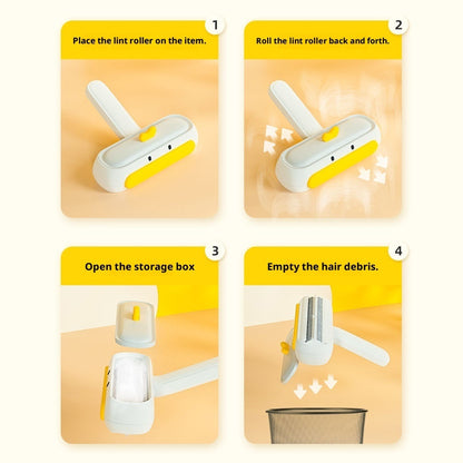 Kopipets Yellow Duck Pet Hair Remover Reusable Roller Lint Cleaner for Sofa, Bed & Carpet