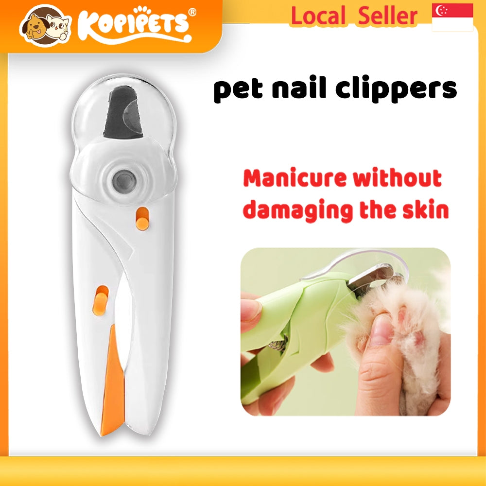 Kopipets Local Seller LED Pet Nail Clipper with Safety Guard&Transparent Case Sharp Safe&Ergonomic