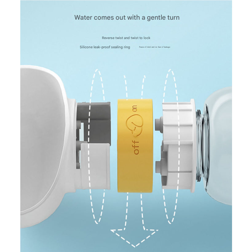 Heat-Resistant Portable Dog Water Bottle - Leakproof Travel Cup for Walking & Outdoor（350ml+200ml Water & Food Feeder）