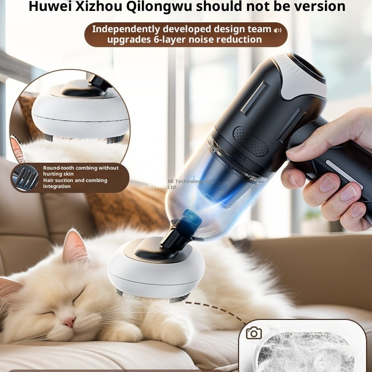 Kopipets Wireless Pet Hair Vacuum Cleaner | Handheld Cat Dog Hair Remover | Silent Powerful Cordless Cleaner