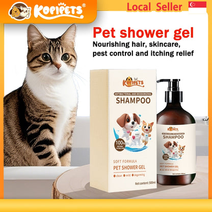 Kopipets Local Seller Natural Pet Shampoo for Dogs&Cats 500ml Anti-Itch Odor Control Hypoallergenic