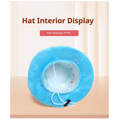 Kopipets Pet Birthday Hat Adjustable Cute Plush Cap for Cats and Dogs Party Decoration Accessories