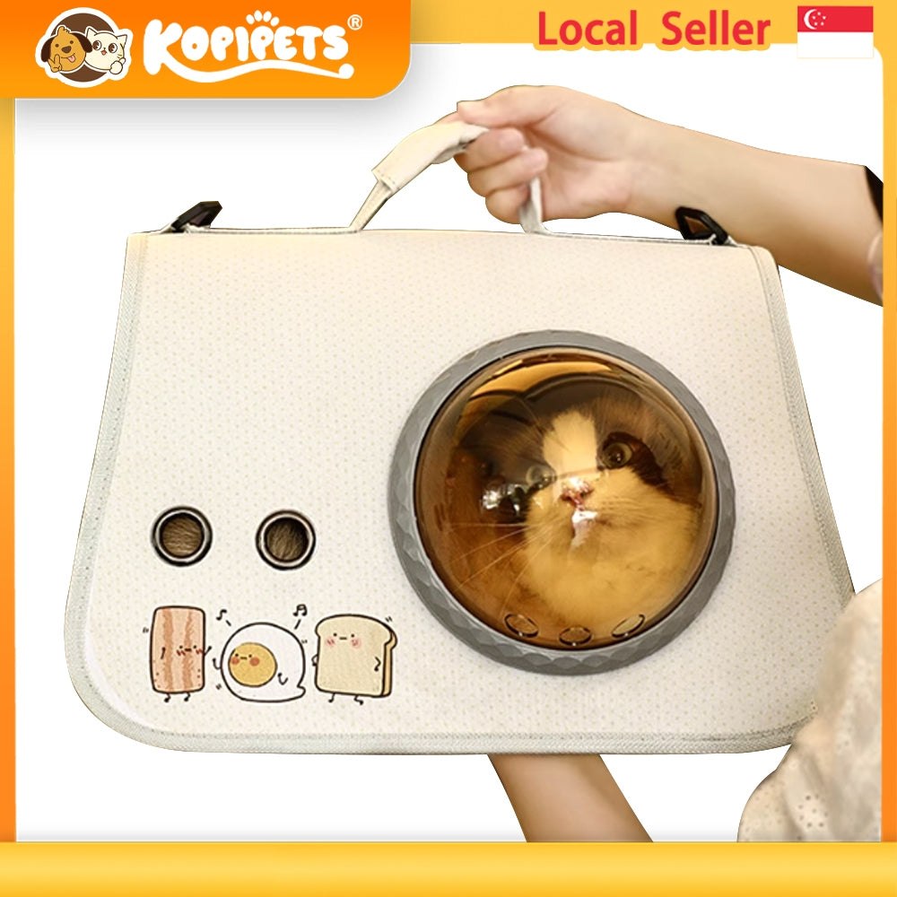 Kopipets Hands-Free Pet Sling Carrier - Single Shoulder & Crossbody Cat/Dog Outing Bag