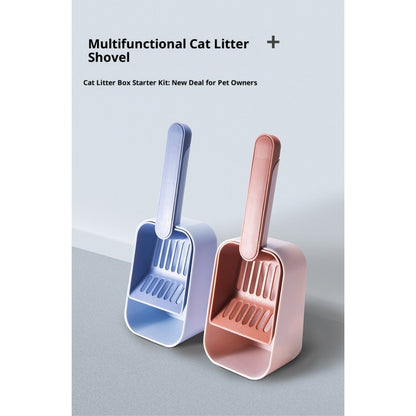 Kopipets All-in-One Cat Litter Scoop Set Multi-Functional Cat Poop Cleaner Colorful Minimalist Design