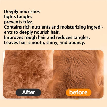 Kopipets Hair Care Softening Detangling Spray for Pets 80ml｜Smooths Fur, Easy Combing, Prevents Knots