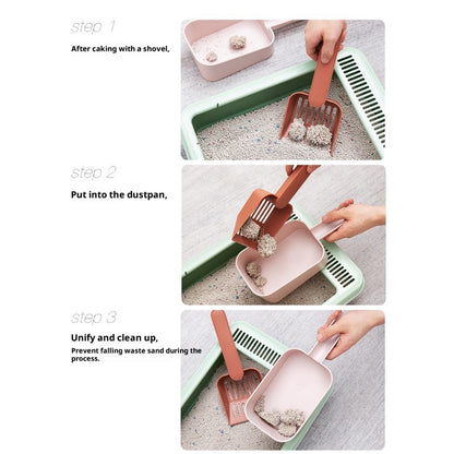 Kopipets All-in-One Cat Litter Scoop Set Multi-Functional Cat Poop Cleaner Colorful Minimalist Design