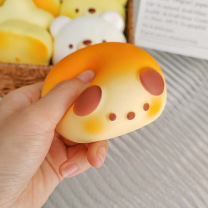 Kopipets - Bread Toast Slow Rebound Squishy Toy Creative Soft Stress Relief Cute Squeeze Toy
