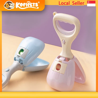 Kopipets Portable Dog Poop Scooper - Built-in Waste Bags for On-the-Go Cleanup