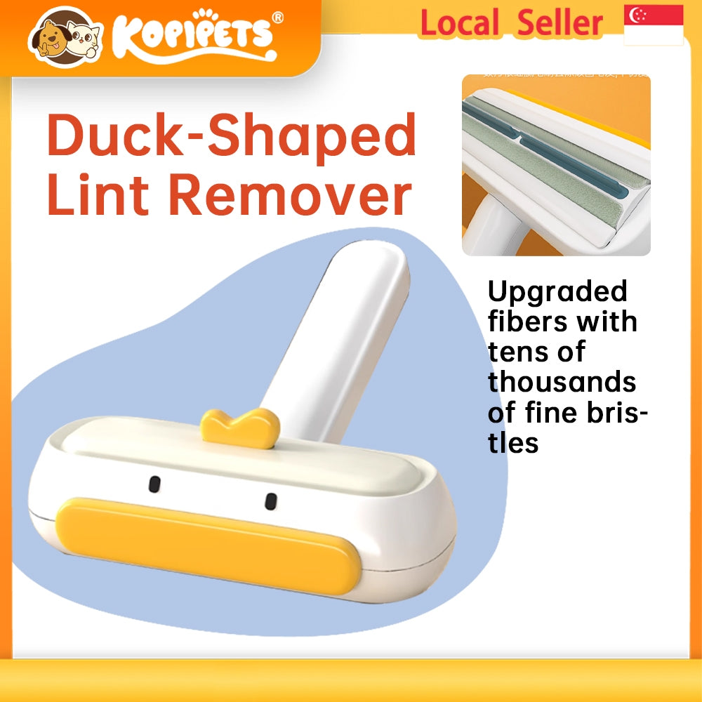 Kopipets Yellow Duck Pet Hair Remover Reusable Roller Lint Cleaner for Sofa, Bed & Carpet