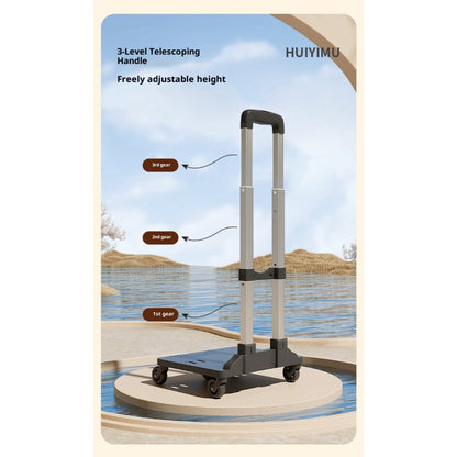 Kopipets Pet Rolling Carrier Backpack Space Capsule Design | Foldable Large-Capacity Trolley Bag