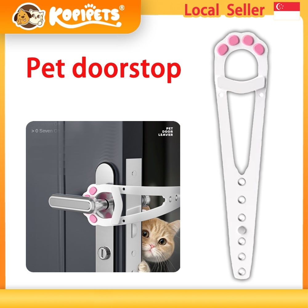 Kopipets No-Drill Pet Door Stopper - Adjustable Gap Holder for Cats & Small Dogs, Lets Pets Move Freely
