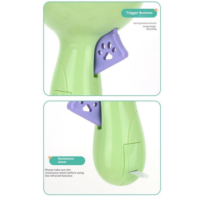 Kopipets Dog Laser Treat Launcher Outdoor Feeding Trainer Toy Infrared Pet Snack Shooter Interactive Feeder