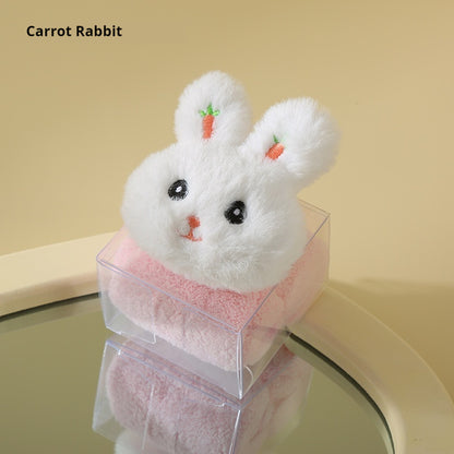 Kopipets - Cute Animal Coral Fleece Hand Towel Hanging Absorbent Washcloth Soft Baby Home Gift Towel Set