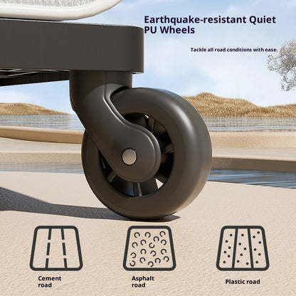 Kopipets Pet Rolling Carrier Backpack Space Capsule Design | Foldable Large-Capacity Trolley Bag