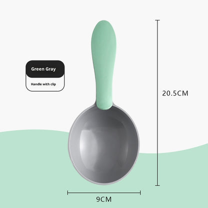 KopipetsPet Food Scoop with Built-In Sealing Clip Thickened Multi-Functional Cat & Dog Food Spoon
