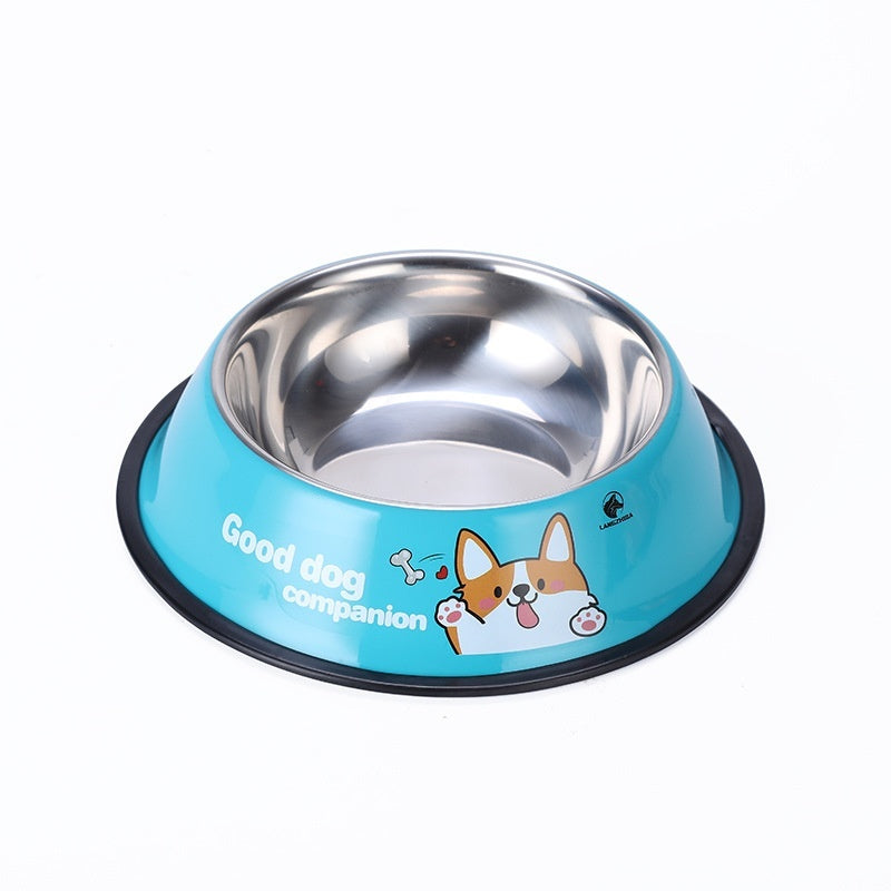Kopipets Colorful Stainless Steel Pet Bowl | Non-Slip & Bite-Resistant | Durable Anti-Tip Design | Easy to Clean