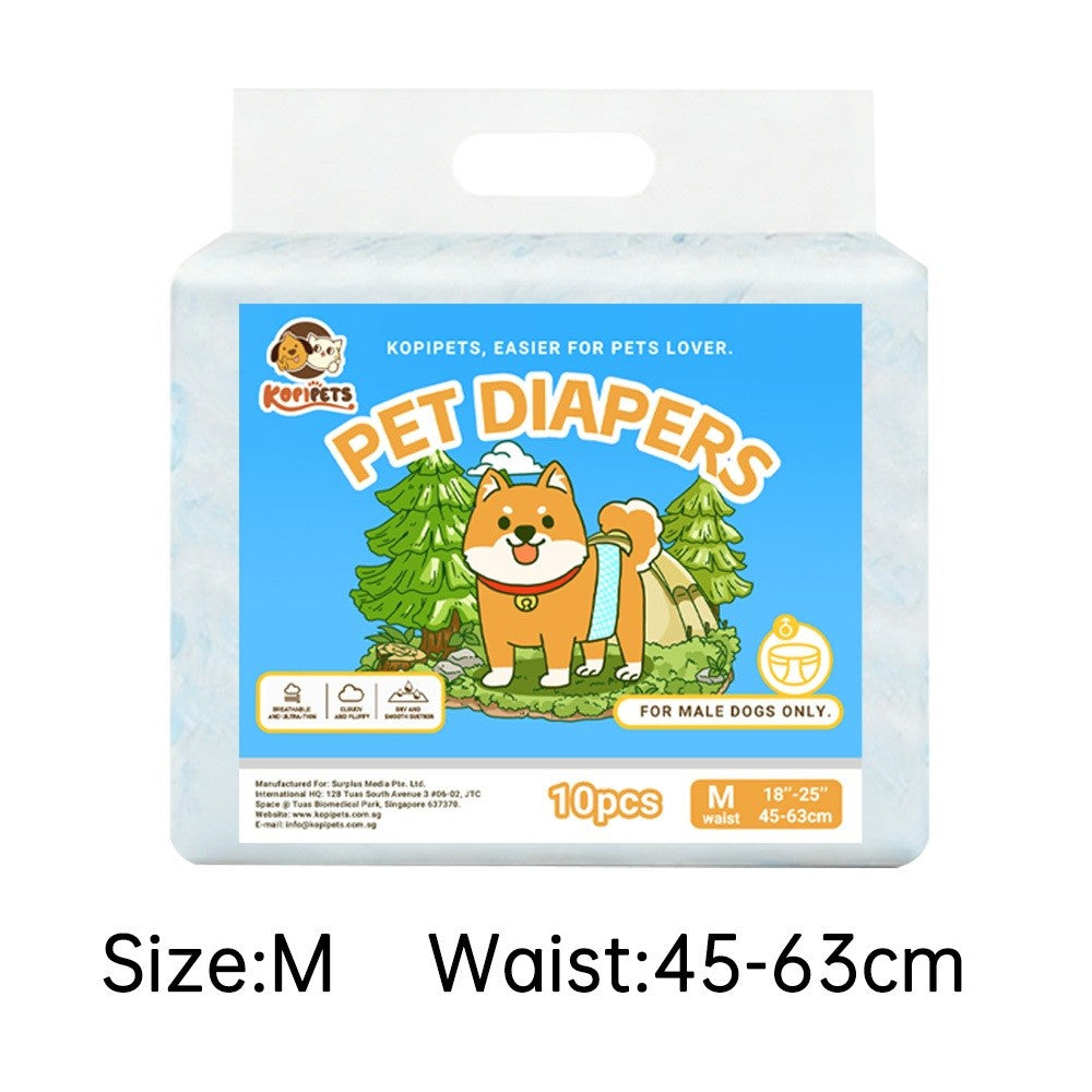Kopipets Pet Diapers Female Male Dog Diaper Dog Wraps Puppy Pet Diaper Velcro dog diapers