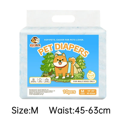 Kopipets Pet Diapers Female Male Dog Diaper Dog Wraps Puppy Pet Diaper Velcro dog diapers