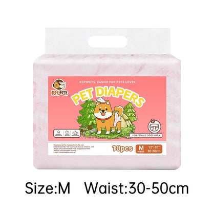 Kopipets Pet Diapers Female Male Dog Diaper Dog Wraps Puppy Pet Diaper Velcro dog diapers
