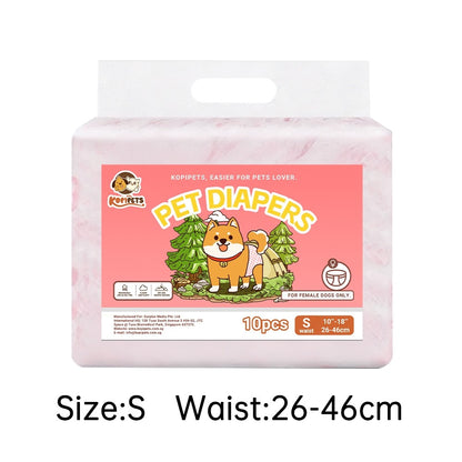 Kopipets Pet Diapers Female Male Dog Diaper Dog Wraps Puppy Pet Diaper Velcro dog diapers