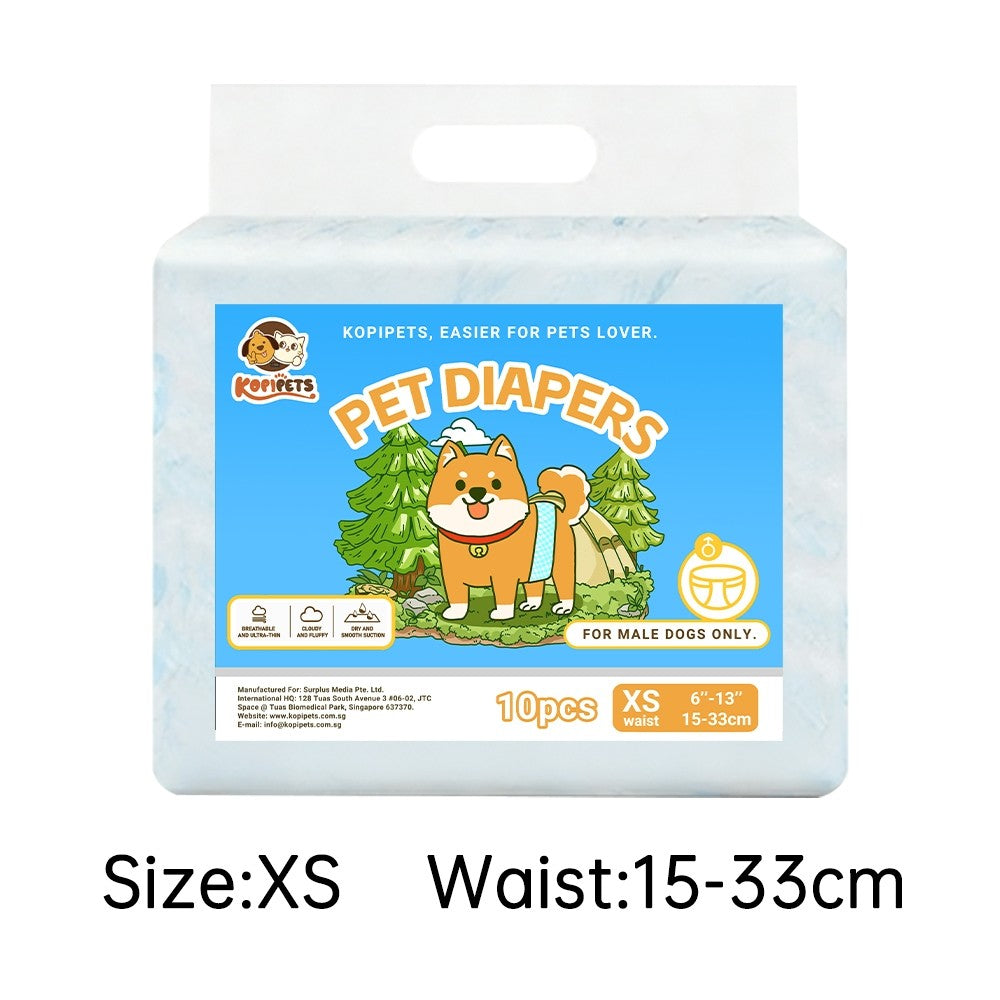 Kopipets Pet Diapers Female Male Dog Diaper Dog Wraps Puppy Pet Diaper Velcro dog diapers