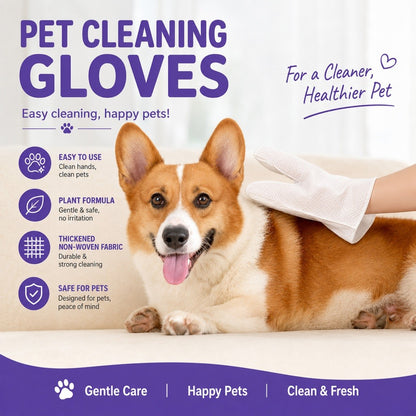 Kopipets Pet Disposable Grooming Mitts Gloves (2pcs)