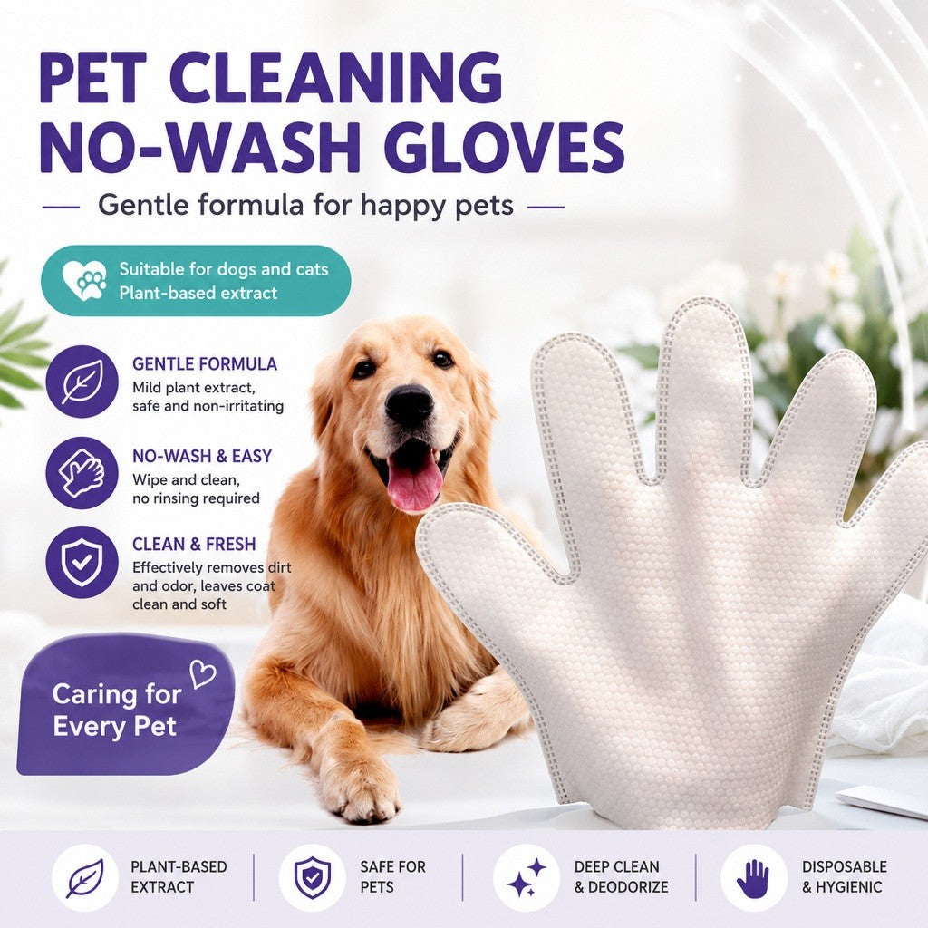 Kopipets Pet Disposable Grooming Mitts Gloves (2pcs)