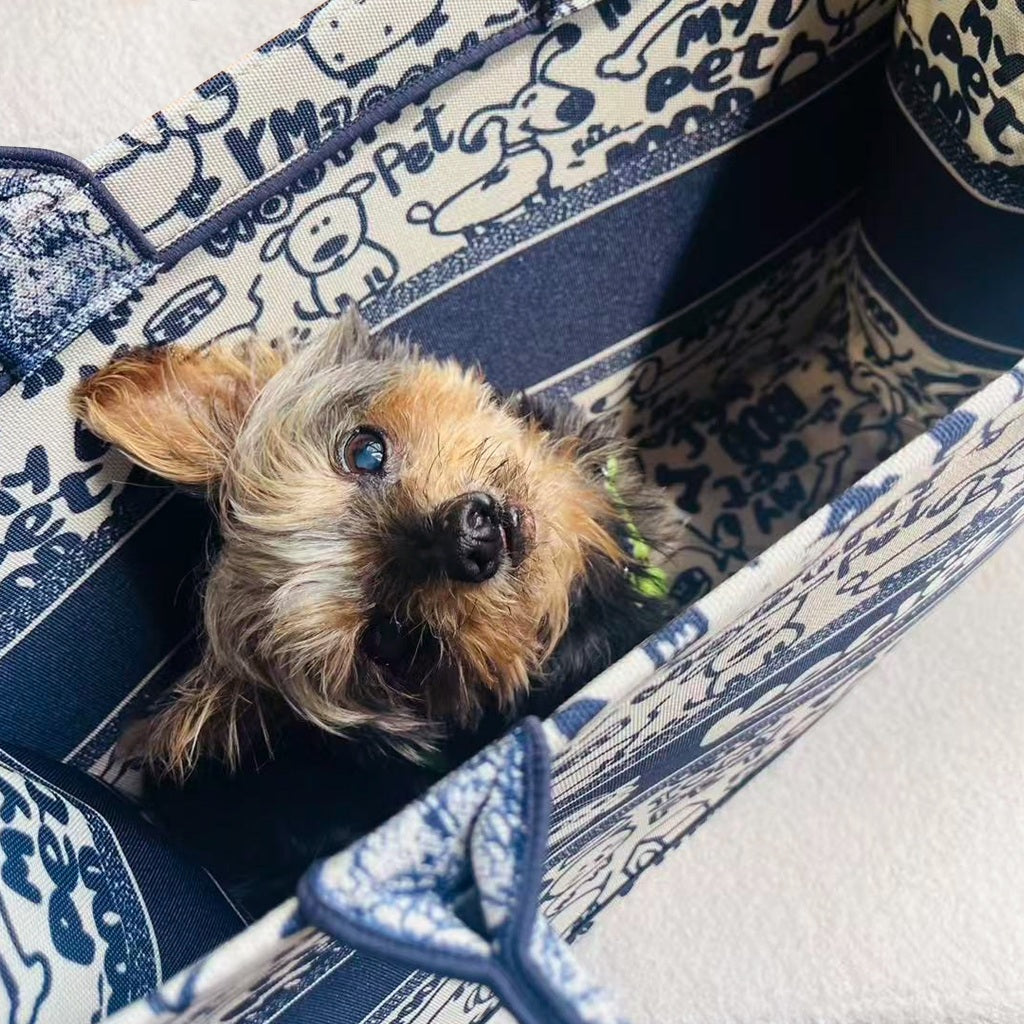 Kopipets Pet gift bag, outdoor storage bag, large capacity fashionable tote bag, pet bag