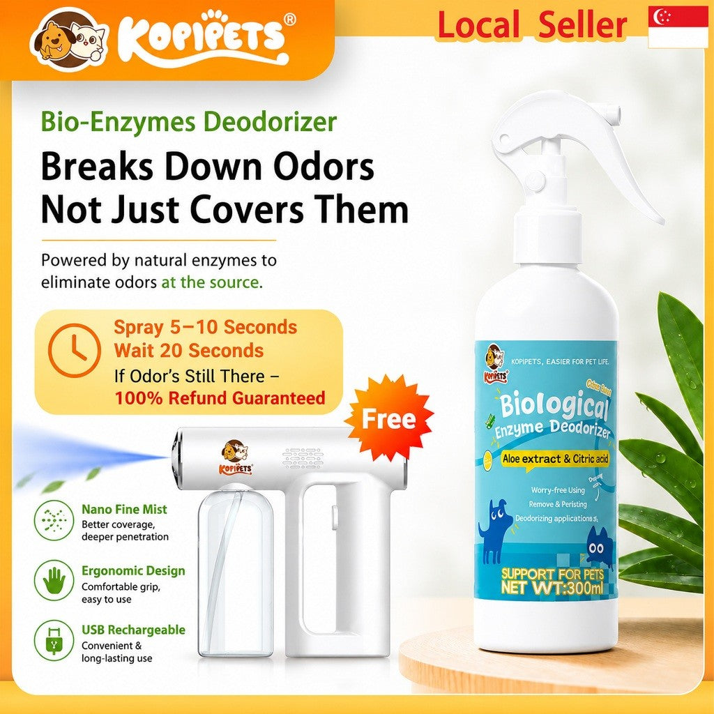 Kopipets Pet Enzyme Deodorizer Spray 300ML | 2L Set