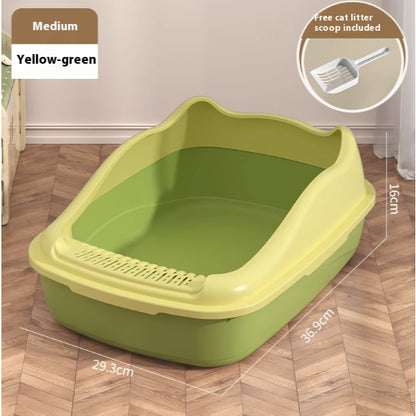 Kopipets Cat litter box large cat toilet open anti-splash cat litter box