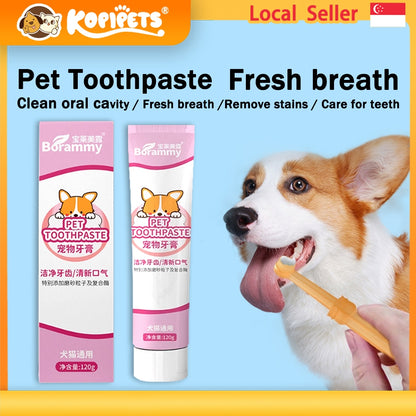 Kopipets Pet cat and dog toothpaste set to remove bad breath edible teeth cleaning products