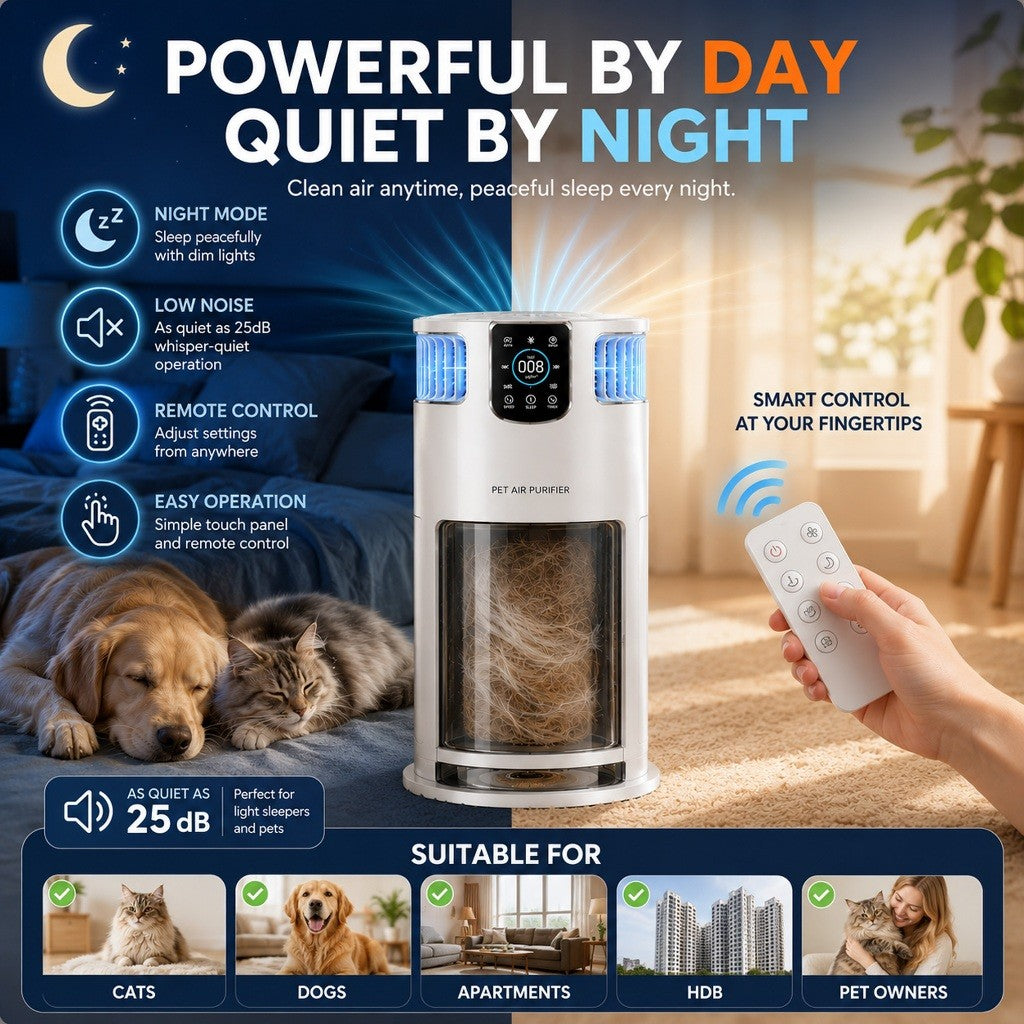 Kopipets Smart Pet Air Purifier HEPA13 With APP