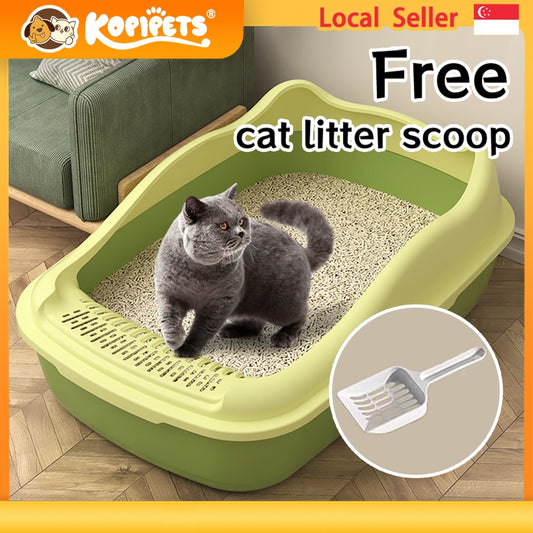 Kopipets Cat litter box large cat toilet open anti-splash cat litter box