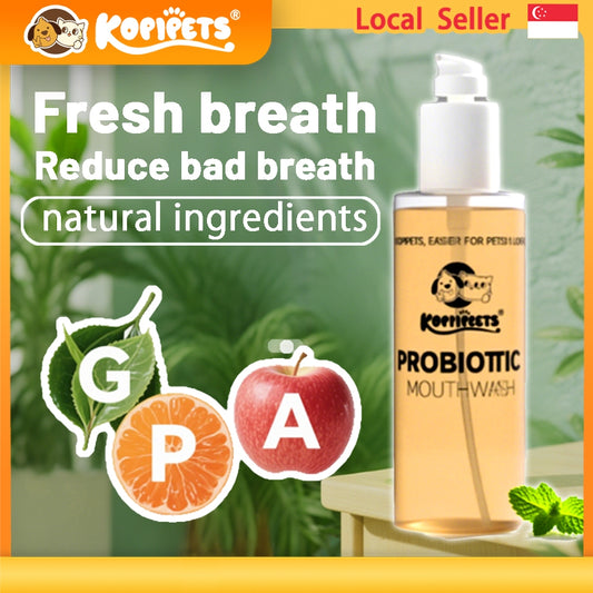Kopipets Probiotic Mouthwash Water 300ml｜Gently Cleans Oral Cavity, Reduces Bad Breath, Protects Pet Teeth