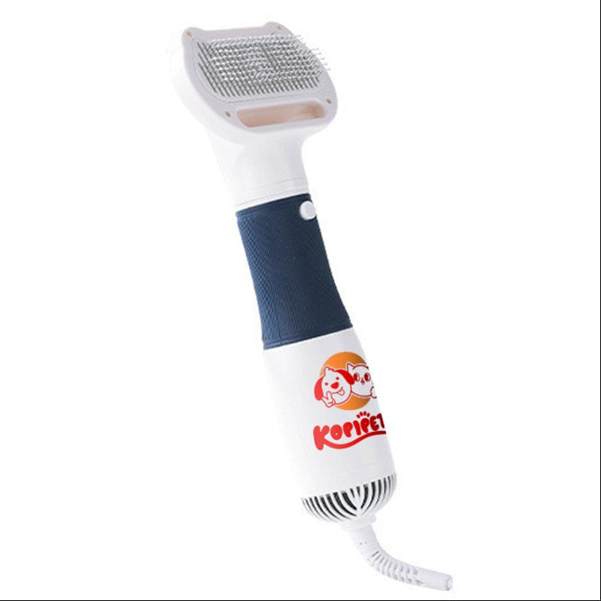 Kopipets 2-in-1 Pet Blow Dry Brush Low Noise Hair Dryer&Comb for Dogs (Poodle/Teddy)&Cats,Anti-Shed