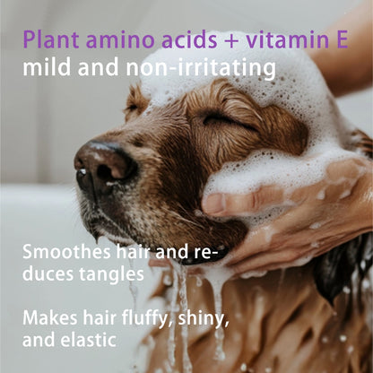 Kopipets Amino Acid Pet Shampoo 500ml｜Nourishes Coat, Soft & Shiny, Reduces Tangles, Boosts Fluffiness & Elasticity